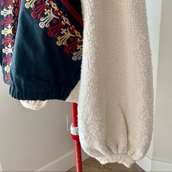 Gorgeous Free People embroidered / knitted jacket boho style - Picture 4 of 9
